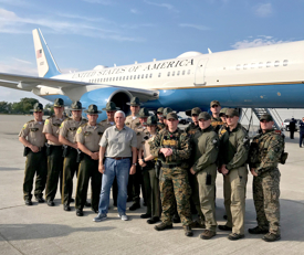 Special Operations members with VP Mike Pence, September 2018