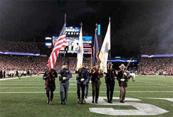 VSP Honor Guard at 2019 Patriots game